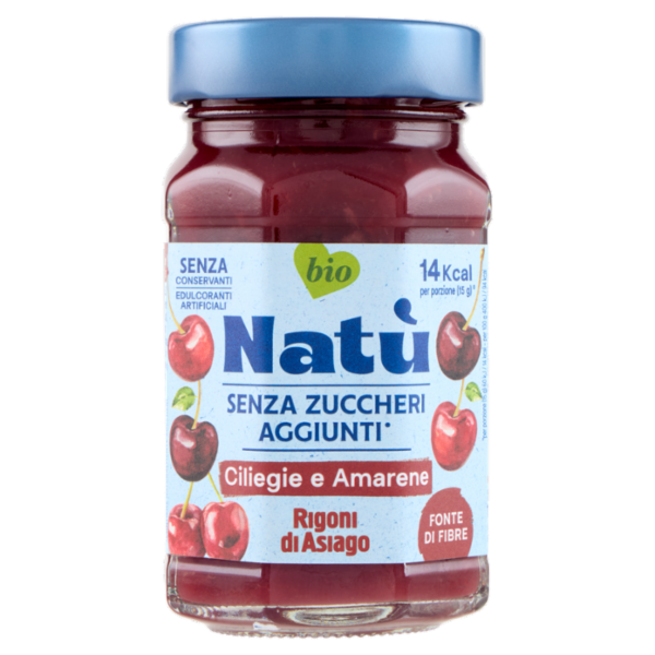 Rigoni di Asiago Natù Senza Zuccheri Aggiunti° Ciliegie e Amarene bio 240 g