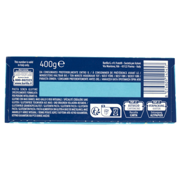 Barilla Pasta Penne Rigate Senza Glutine 400 g