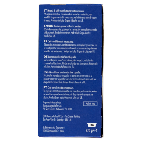 Lavazza A Modo Mio crema e gusto Classico 36 Capsule 270 g