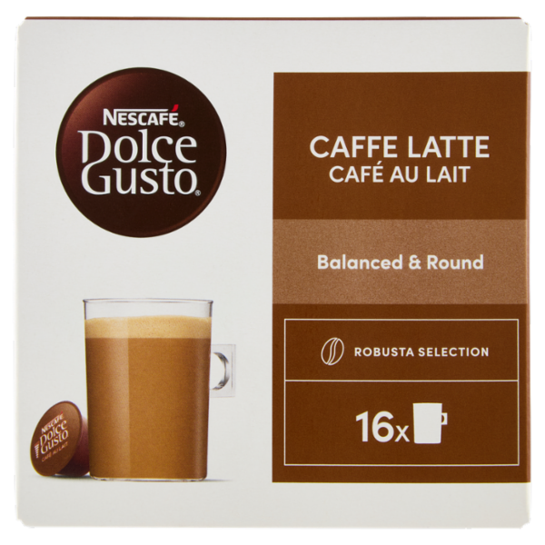 NESCAFÉ DOLCE GUSTO Caffè Latte 16 Capsule Compatibili Nescafé Dolce Gusto 160g