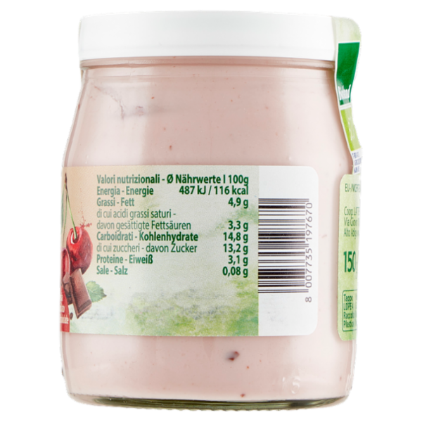 Sterzing Vipiteno bio yogurt da Latte fieno ciliegia & cioccolato 150 g