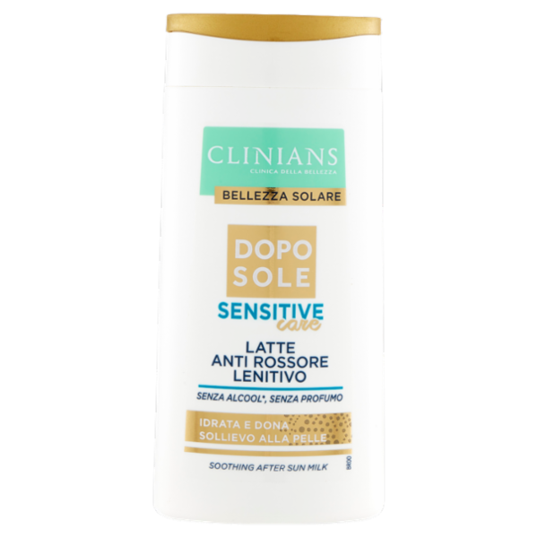 Clinians Bellezza Solare Dopo Sole Sensitive care Latte Anti Rossore Lenitivo 200 mL