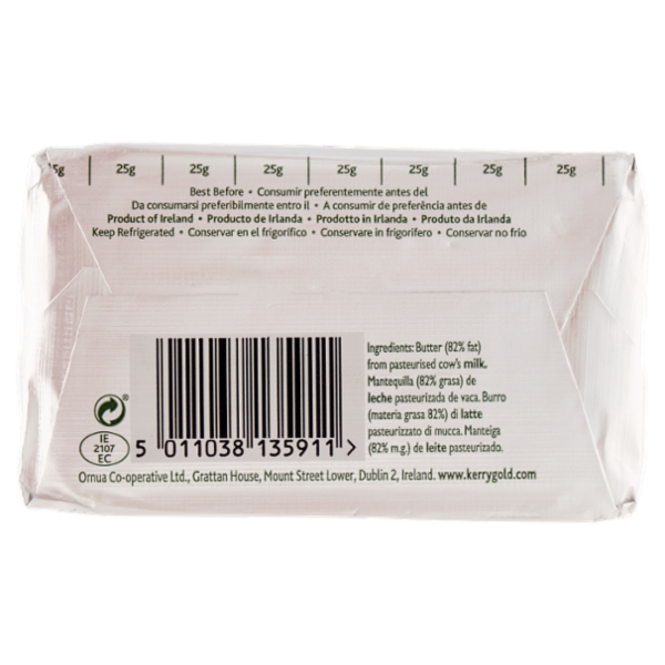 Kerrygold Burro Puro d'Irlanda Non Salato 200 g