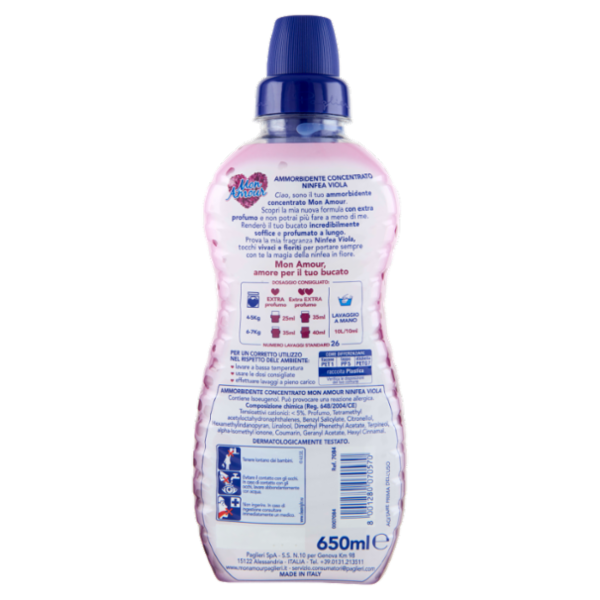 Mon Amour Ammorbidente Concentrato Ninfea Viola 650 ml