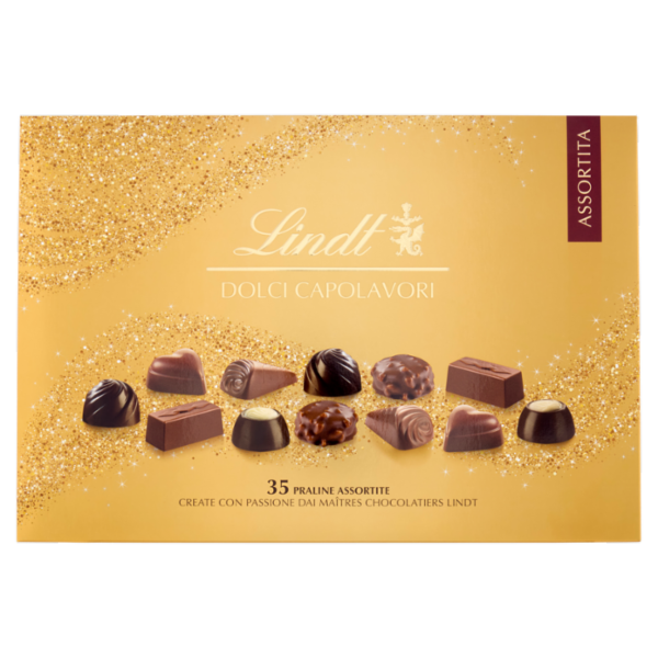 Lindt Dolci Capolavori Cioccolatini assortiti Scatola regalo 337 g