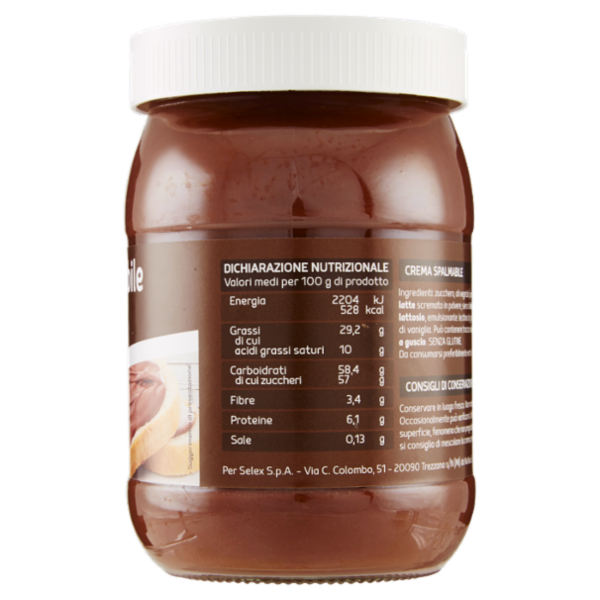 Selex Crema Spalmabile alla Nocciola 750 g