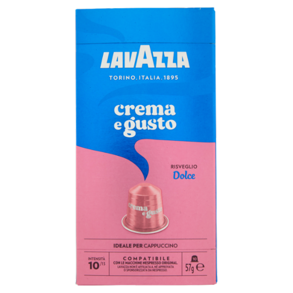 Lavazza crema e gusto Dolce Compatibile con Nespresso Original 10 Capsule 57 g