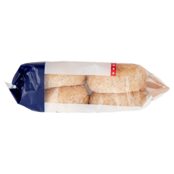 Consilia Pane per Maxi Hamburger Integrali con Sesamo 4 pezzi 300 g