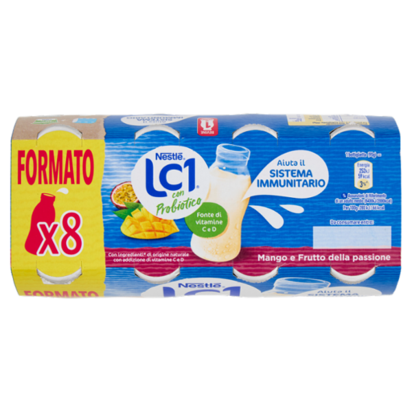 NESTLÉ LC1 con Probiotico Mango e Frutto della passione 8x90g