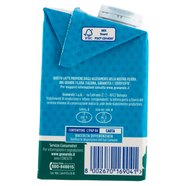 Granarolo Parzialmente Scremato UHT a Lunga Conservazione 500 ml