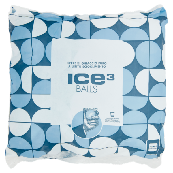 ice cube Ice³ Balls Sfere di Ghiaccio Puro a Lento Scioglimento 1 kg
