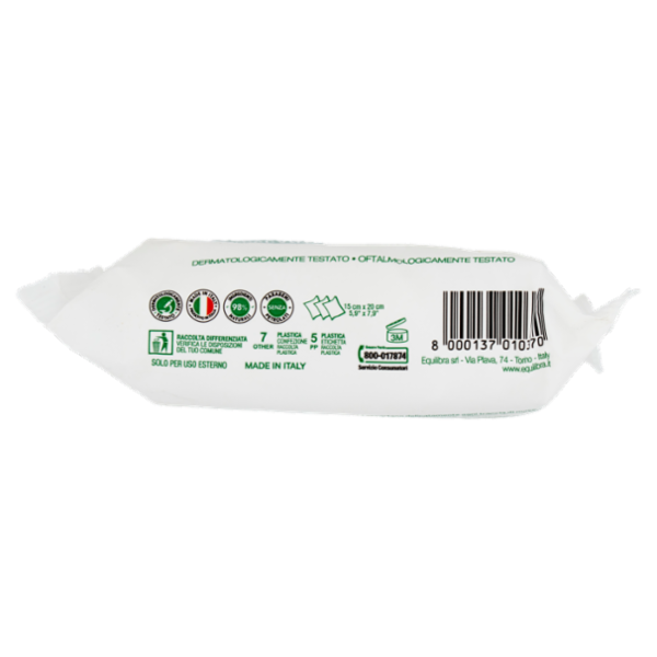 equilibra Aloe Salviette Delicate Struccanti 25 pz