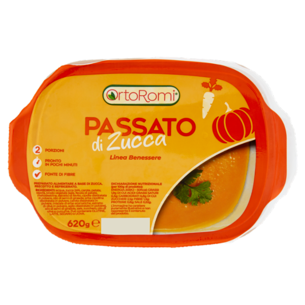 OrtoRomi Linea Benessere Passato di Zucca 620 g