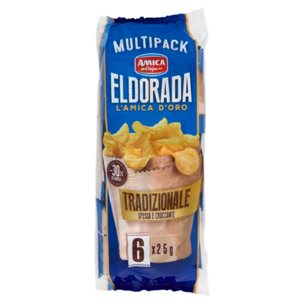 Amica Chips Eldorada Tradizionale 6 x 25 g