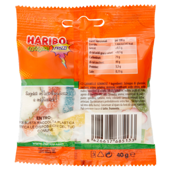 Haribo Coccodrì Fr!zzi 40 g