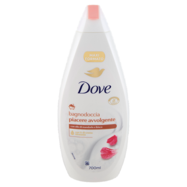 Dove bagnodoccia piacere avvolgente con olio di mandorle e ibisco 700 ml