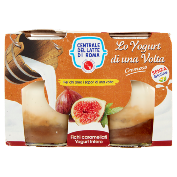 Centrale del Latte di Roma lo Yogurt di una Volta Cremoso Fichi caramellati Yogurt Intero 2 x 125 g