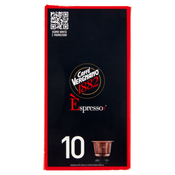 Caffè Vergnano 1882 Èspresso1882 Cremoso 10 Capsule Compatibili Nespresso* 50 g