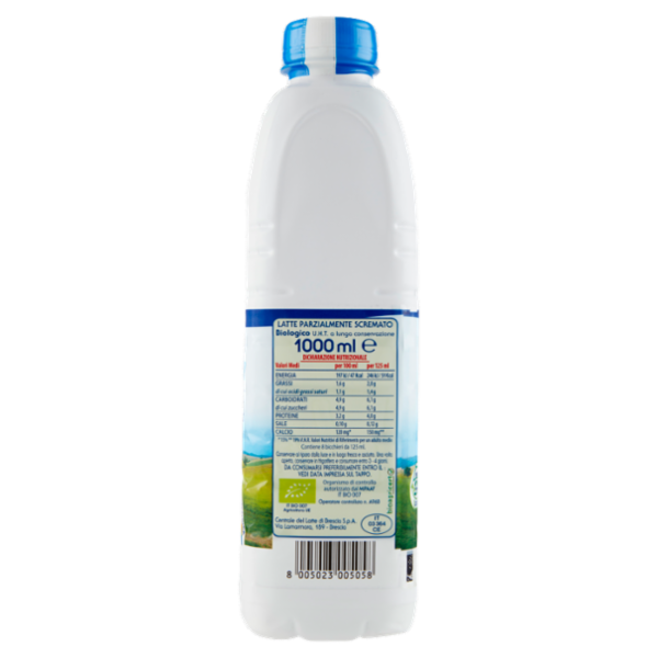 Brescia Bio Latte Biologico Parzialmente Scremato 1000 ml
