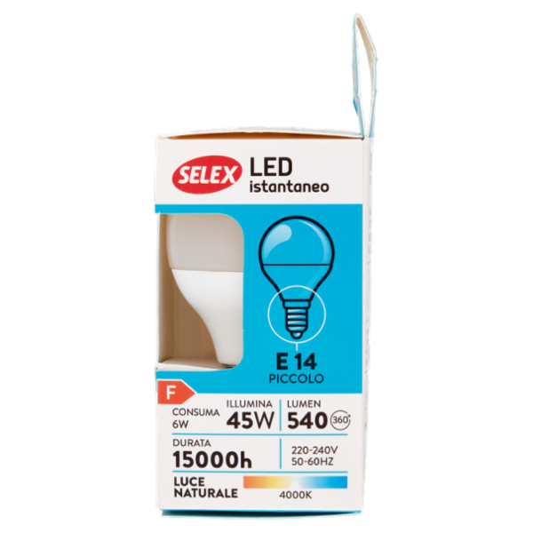 Selex Lampadina Led Sfera E14 6W