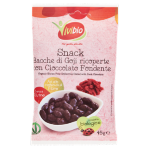 Vivibio Snack Bacche Di Goji Ricoperte Con Cioccolato Fondente 45 g