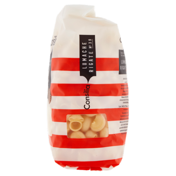 Consilia Pasta di Semola Trafilata al Bronzo Lumache Rigate 500 g