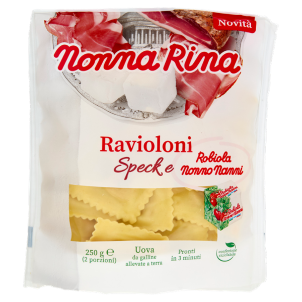 Nonna Rina Ravioloni Speck e Robiola Nonno Nanni 250 g