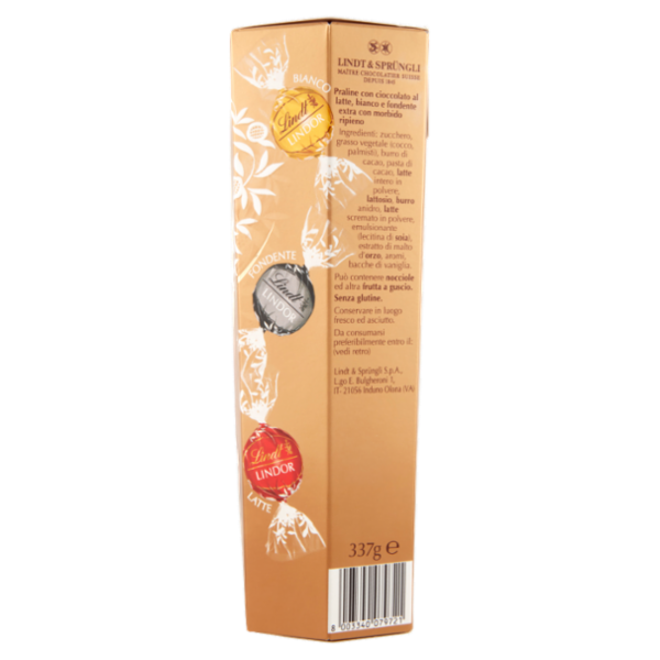 Lindt Cioccolatini Lindor Cioccolatini assortiti Scatola 337 g