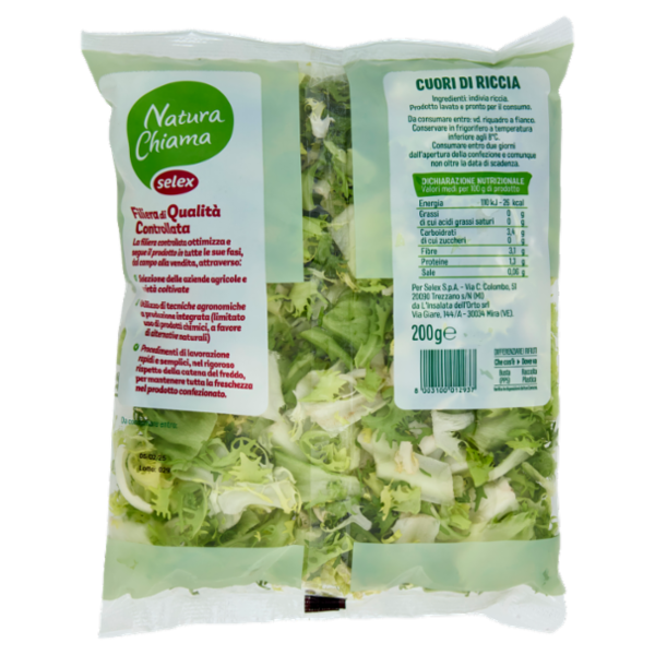 Selex Natura Chiama Indivia Riccia Lavata e Pronta da Condire 200 g