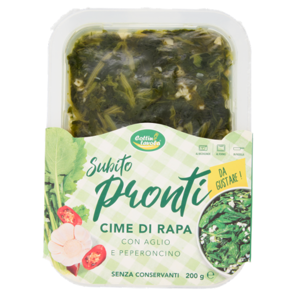 Cottin tavola Subito pronti Cime di Rapa con Aglio e Peperoncino 200 g