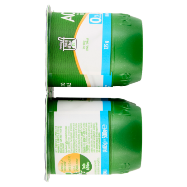 ACTIVIA Fibre, Yogurt con Probiotico Bifidus, 0% Grassi, Bianco Cereali, 4x125g
