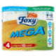 Foxy Mega Carta igienica 2 veli decorata 4 rotoloni