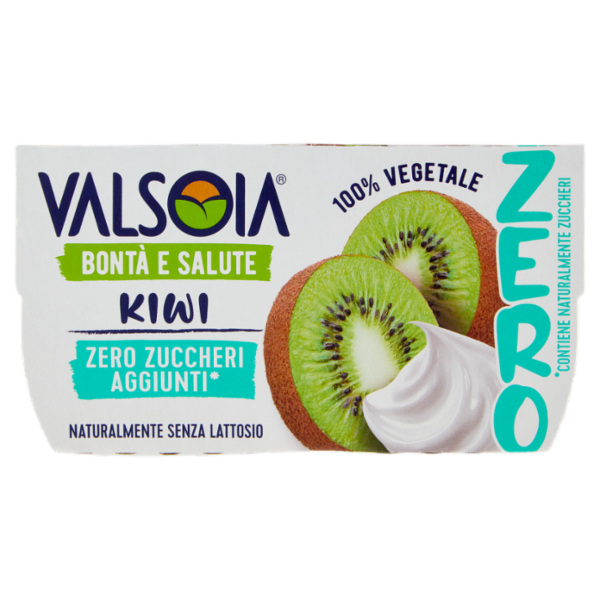 Valsoia Bontà e Salute Kiwi Zero Zuccheri Aggiunti* 2 x 125 g