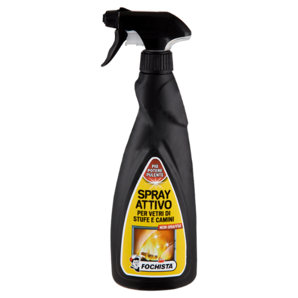 Fochista Spray Attivo per Vetri di Stufe e Camini 500 ml