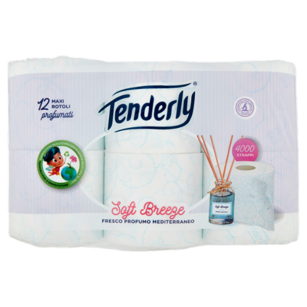 Tenderly Soft Breeze Maxi Rotoli profumati 12 pz