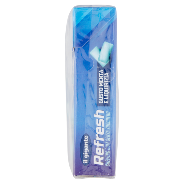 IL GIGANTE Refresh Chewing Gum Senza Zucchero Gusto Menta e Liquirizia 2 x 30 g