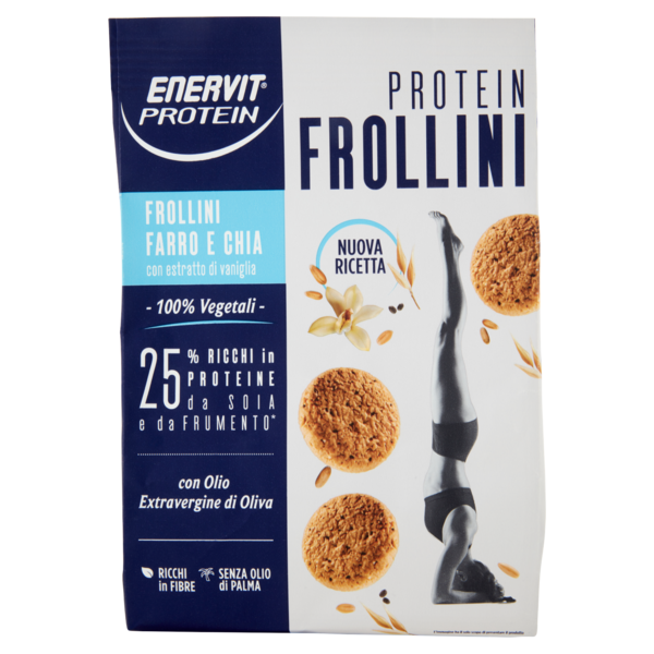 Enervit Protein 100% Vegetali Protein Frollini Farro e Chia 200 g