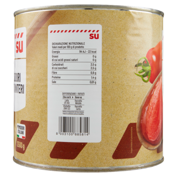 Sù Pomodori Pelati Interi 2,5 kg