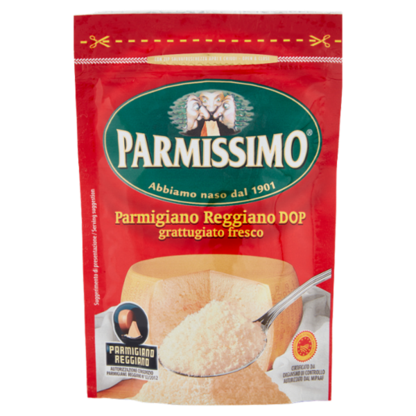 Parmissimo Parmigiano Reggiano DOP grattugiato fresco 90 g