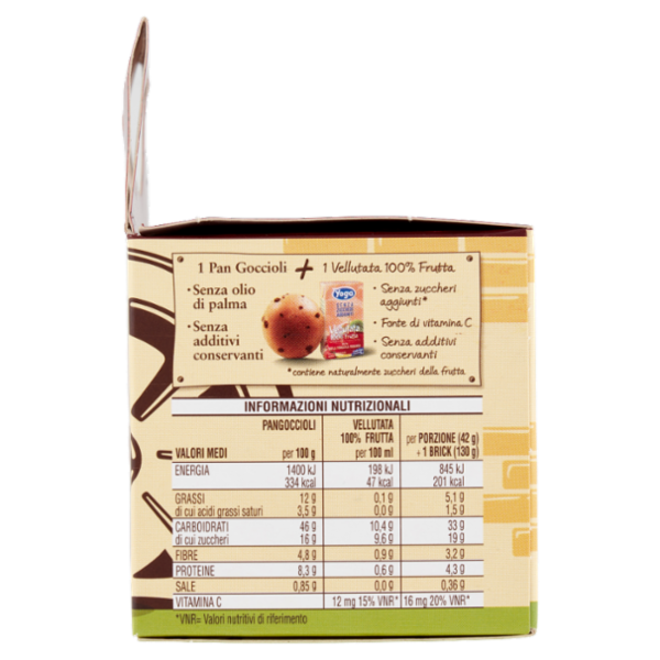 Mullno Bianco Intervalli - Kit Pan Goccioli e Vellutata Fragola Banana 172g