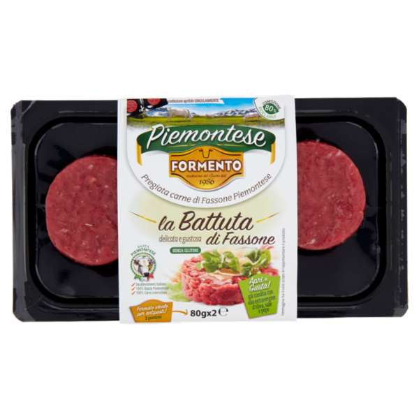 Formento Piemontese la Battuta di Fassona 2 x 80 g