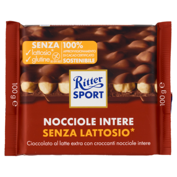 Ritter Sport Nocciole Intere Senza Lattosio* 100 g