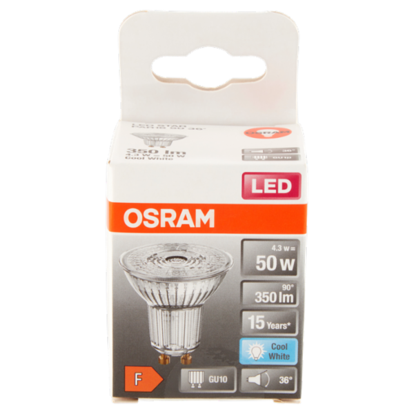 Osram Led Star Par16 50 36° GU10 Cool White 4.3 W