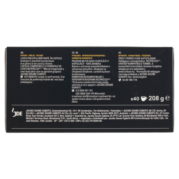 L'Or Espresso Forza 9- 40 Capsule Caffè Compatibili con Macchine Nespresso*® Original 208g