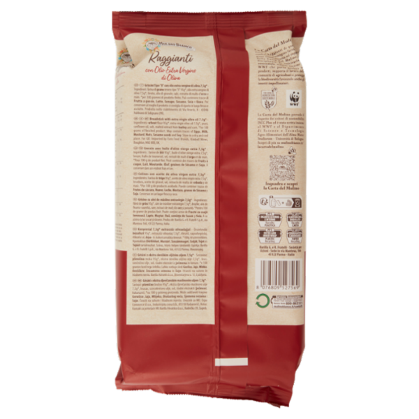 Mulino Bianco Raggianti Grissini con Olio Extra Vergine di Oliva con Farina Sostenibile 230g