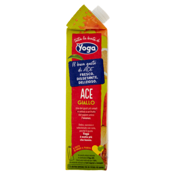 Yoga ACE Giallo Ananas Arancia Carota Limone con Vitamine 1000 ml