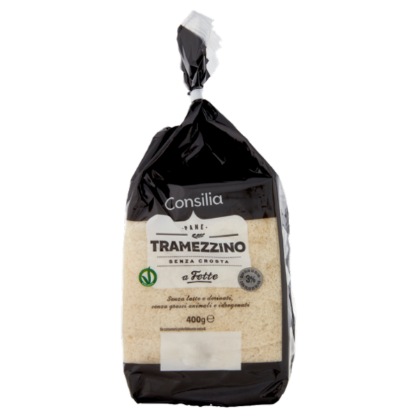 Consilia Pane per Tramezzini Bianco con Olio di Oliva 400 g