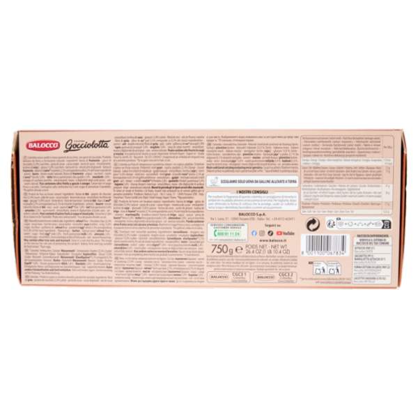 Balocco Colomba Gocciolotta con Maxi Gocce di Cioccolato 750 g