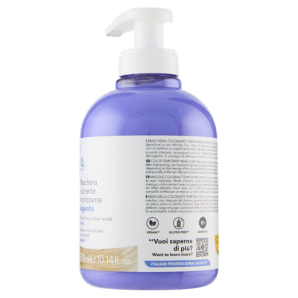 Alama Professional S.O.S. Color & Go Maschera nutriente e colorante Argento 300 ml