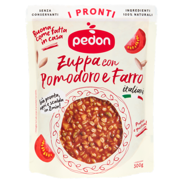 pedon I Pronti Zuppa con Pomodoro e Farro 300 g
